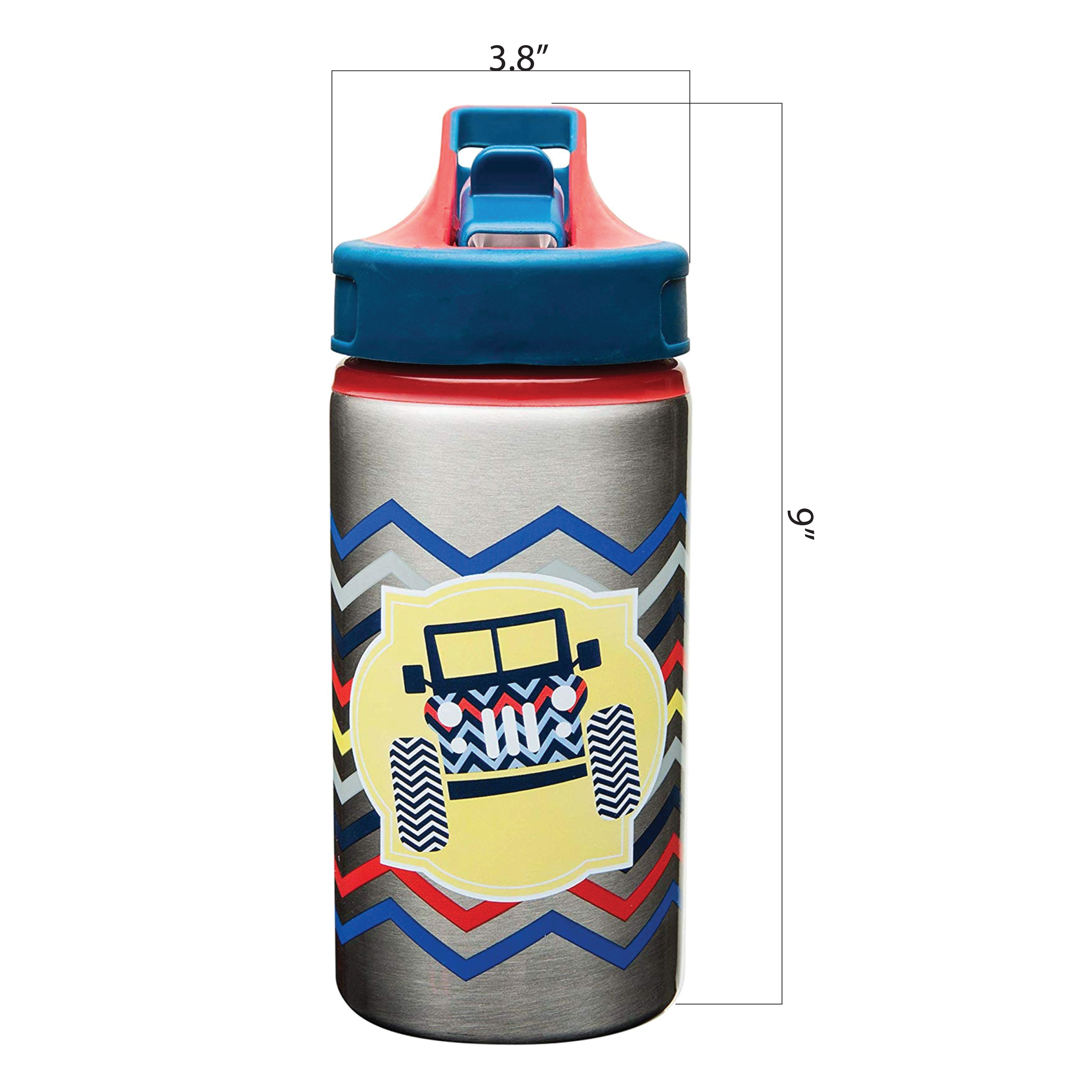 Toddlerific 15.5 ounce Water Bottle, 4x4 Trucks slideshow image 4 Toddlerific 15.5 ounce Water Bottle, 4x4 Trucks slideshow image 4