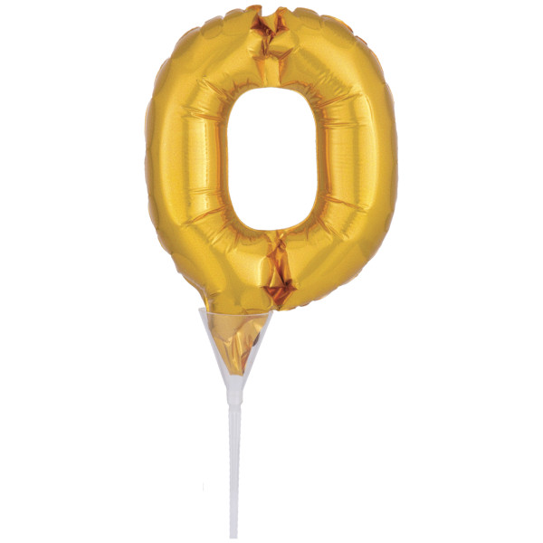 Inflatable Gold Numeral 0 Anagram® Cake Pic