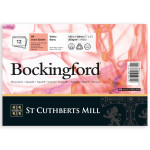 St Cuthberts Bockingford Watercolor Pad Hot Pressed White Glue Binding 140lb 12 Sheet 7x5  inch 