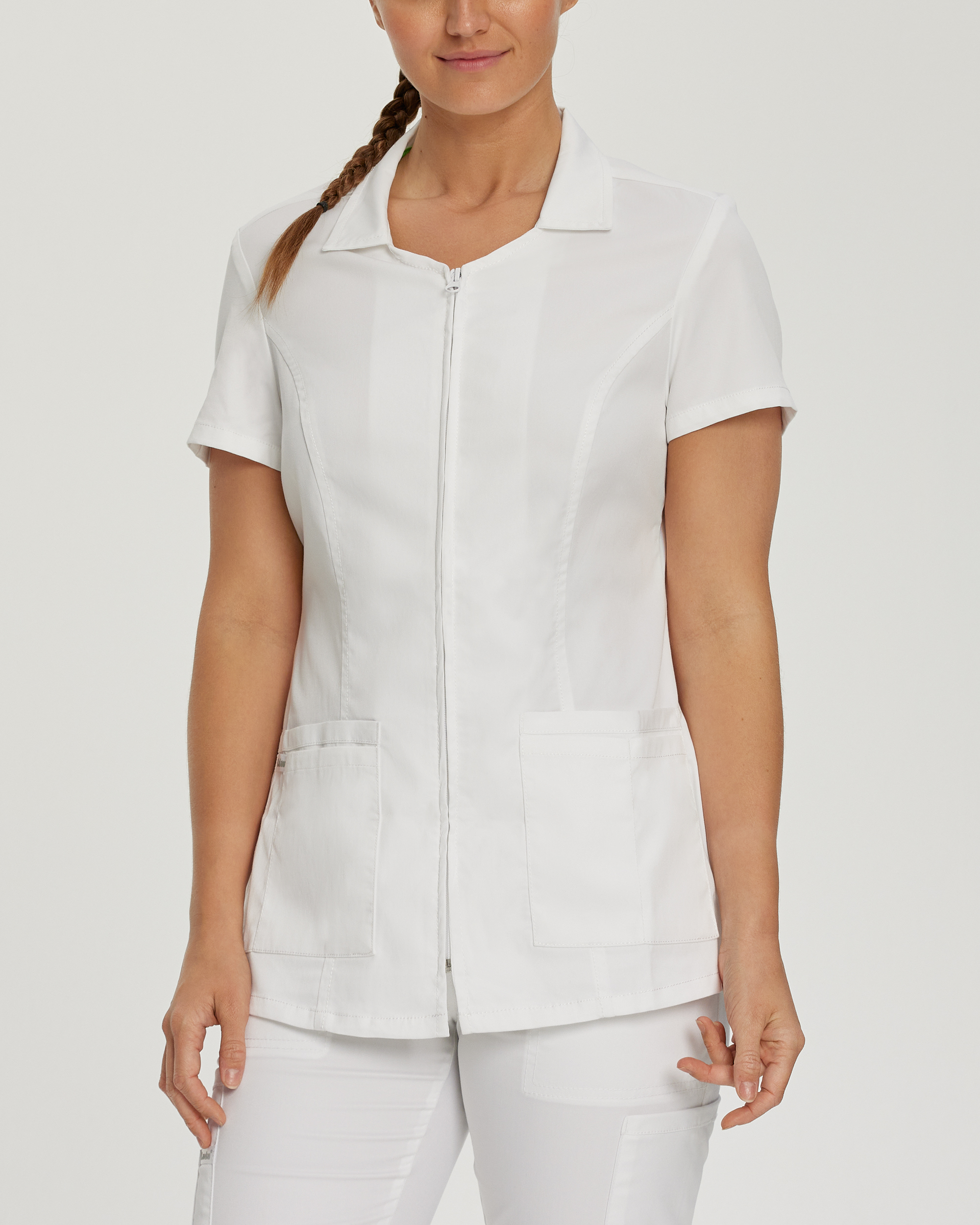 Landau ProFlex Women&#39;s 5&#45;Pocket Notch Collar Scrub Top-Landau