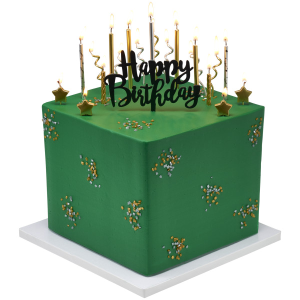 Gold Stars Shaped Candles