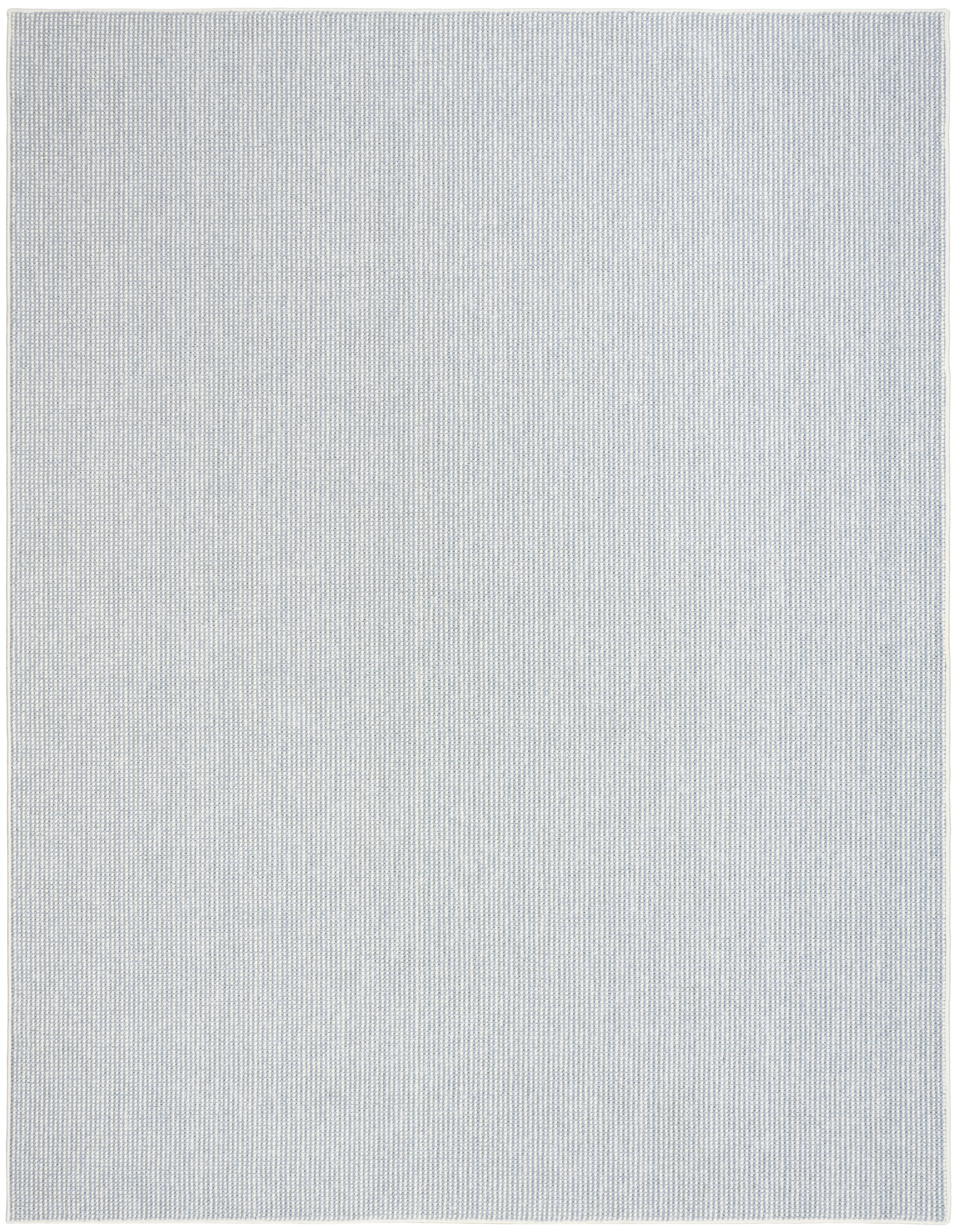 Nourison Natural Texture 5'3" x 7' Ivory Blue Farmhouse Indoor Rug
