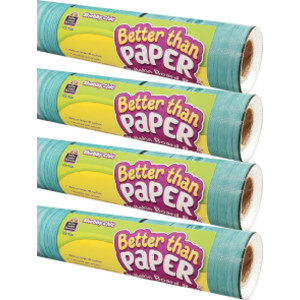 Better Than Paper® Bulletin Board Roll, 4' x 12', Shabby Chic, Pack of 4