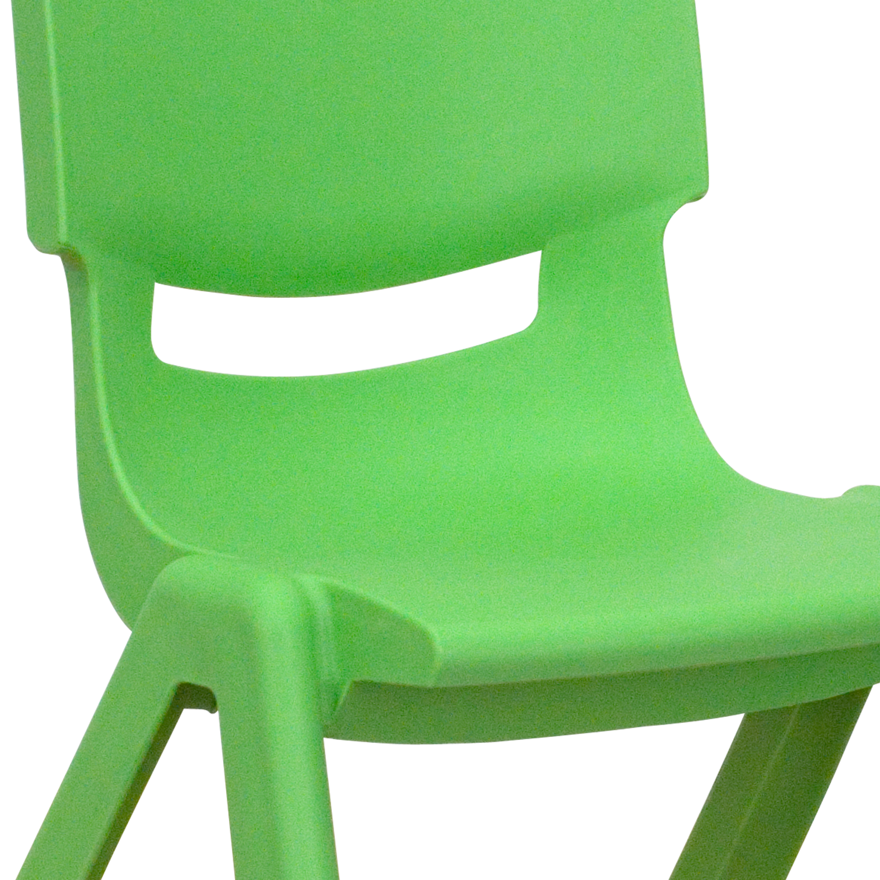 Pack de 4 sillas escolares apilables de plástico azul con asiento de 10,5" H, silla preescolar - Imagen 10 de 58