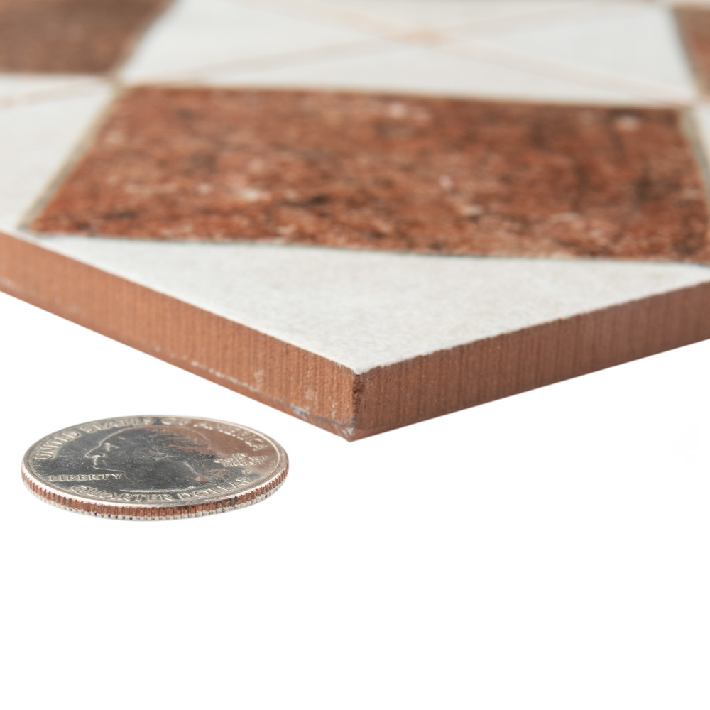 Kings Arles Brown 13 in. x 13 in. Ceramic Floor and Wall Tile