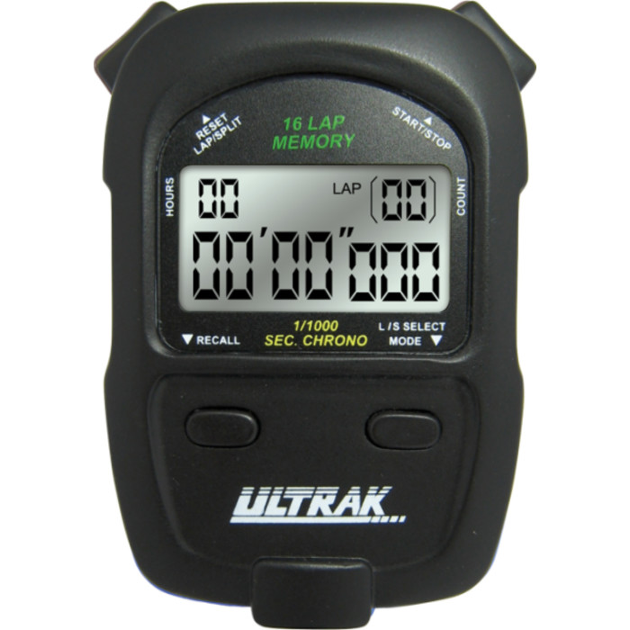 460 16 Lap Memory Black Stopwatch