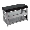 55-inch-wide 208-240-volt 4-pan humidity-controlled hot food display case