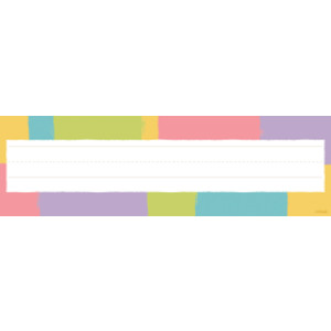 Cheerful Stripes Desk Toppers&reg; Name Plates, 36 Count