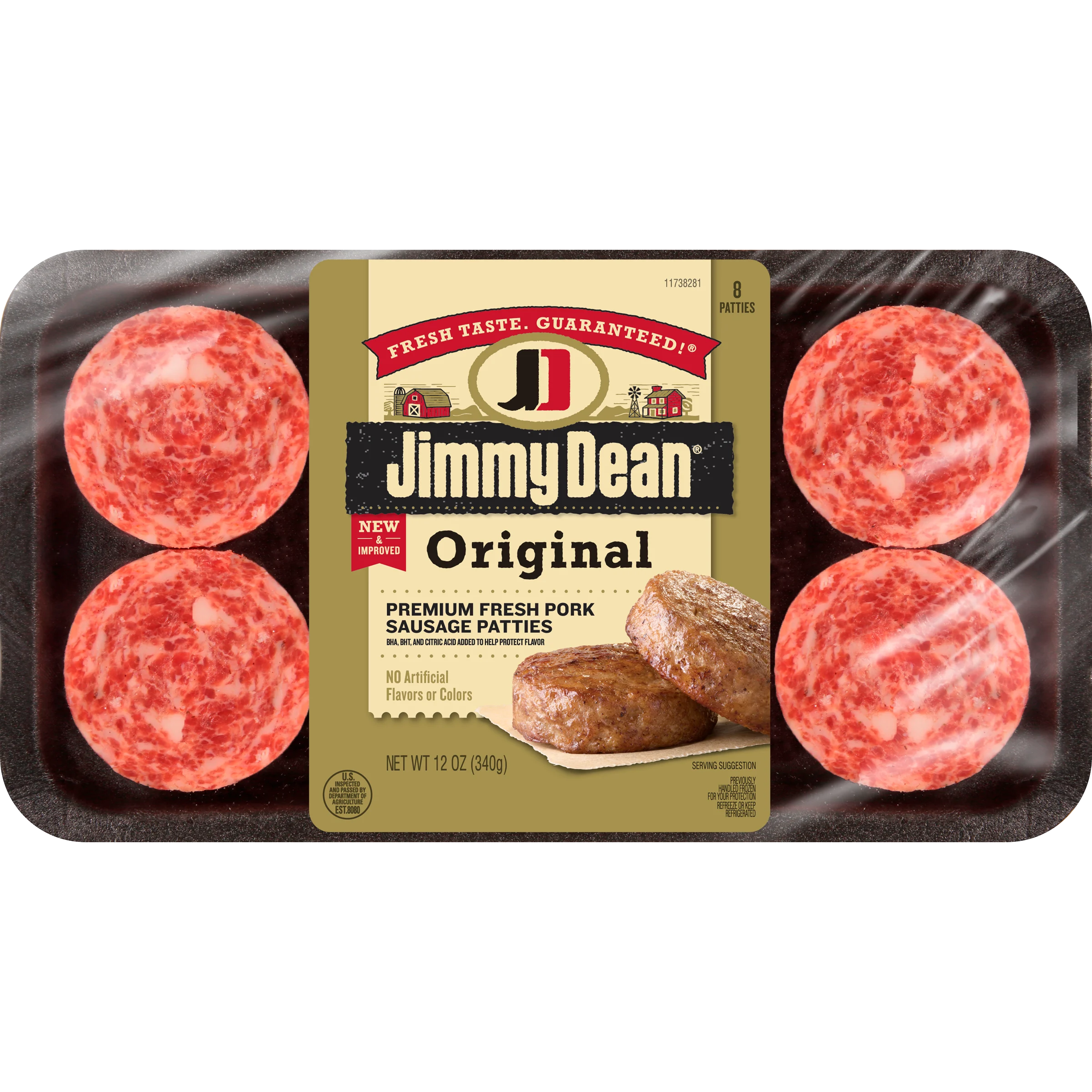 Original Premium Fresh Pork Sausage Patties