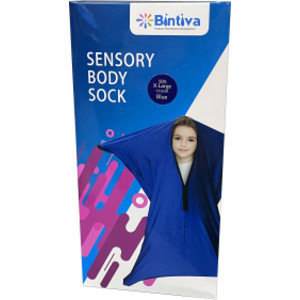 Sensory Hug Full Body Socks, Extra Large, Blue