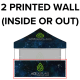 (2) 10'w Half Wall Printed Graphics & Stabilizing Bars