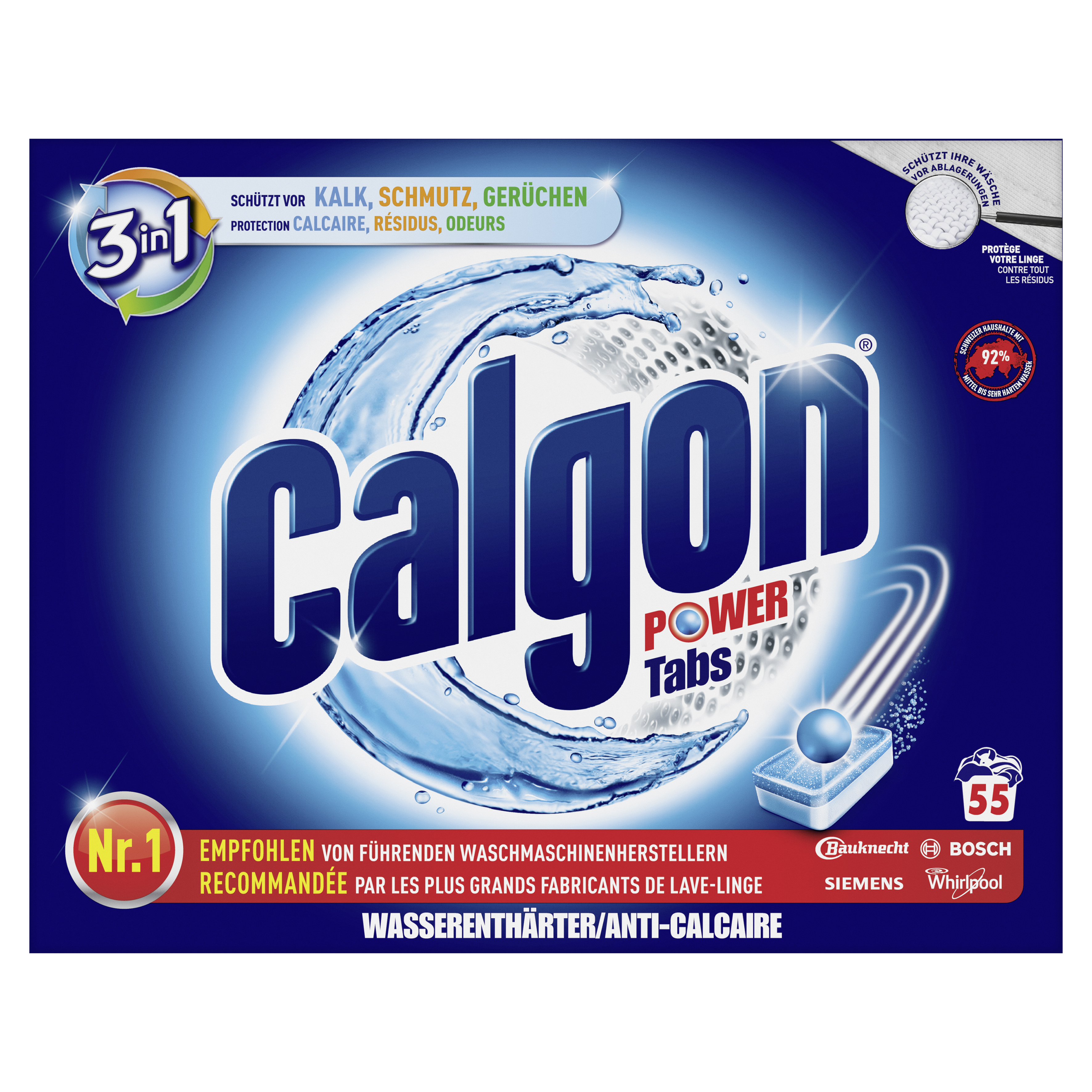 Calgon 3in1 Power Tabs 55 Stück