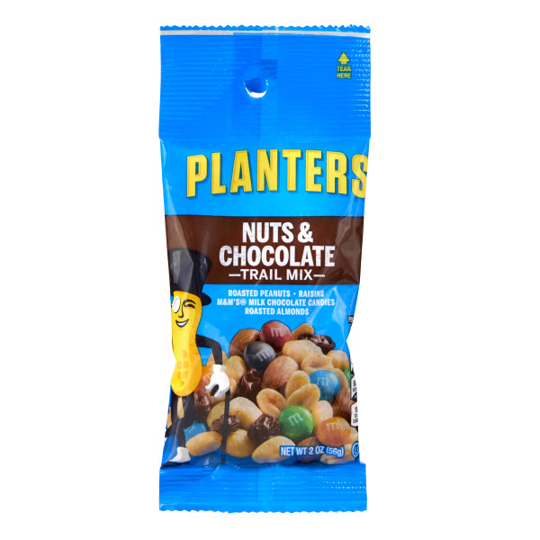 PLANTERS(r) Trail Mix Nuts & Chocolate 72/2oz . C1CB - Front Center Inner Pack (Hi Res)