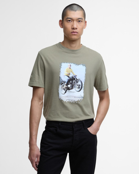 T-shirt Coster con stampa Steve McQueen