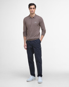 Polo Merlin in lana merino Dark Brindle