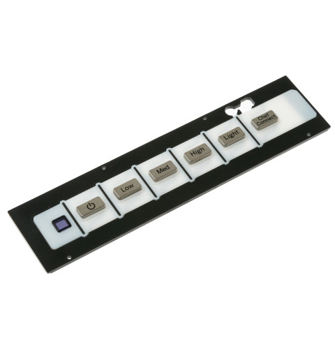 BUTTONS AND RED LENS ASSEMBLY