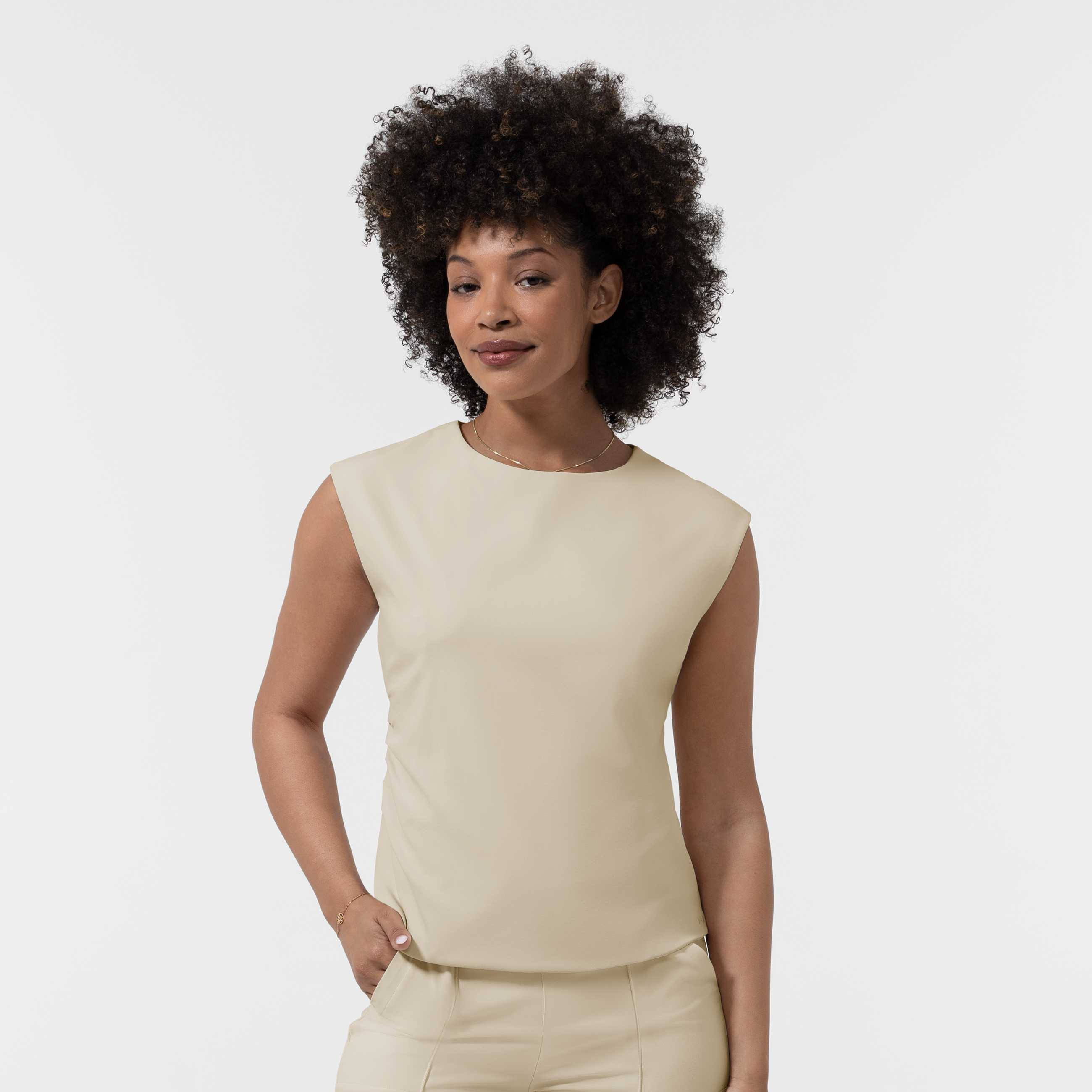 BLK Women‘s Ruched Blouse-Wonder Wink