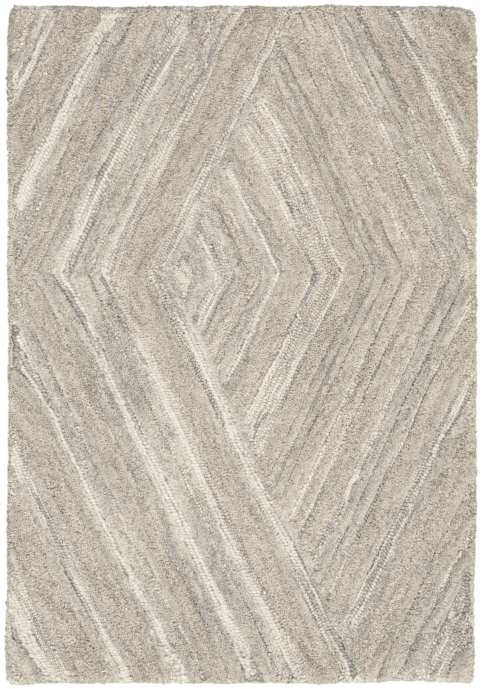 Nourison Graceful 3'9" x 5'9" Grey Modern Indoor Rug