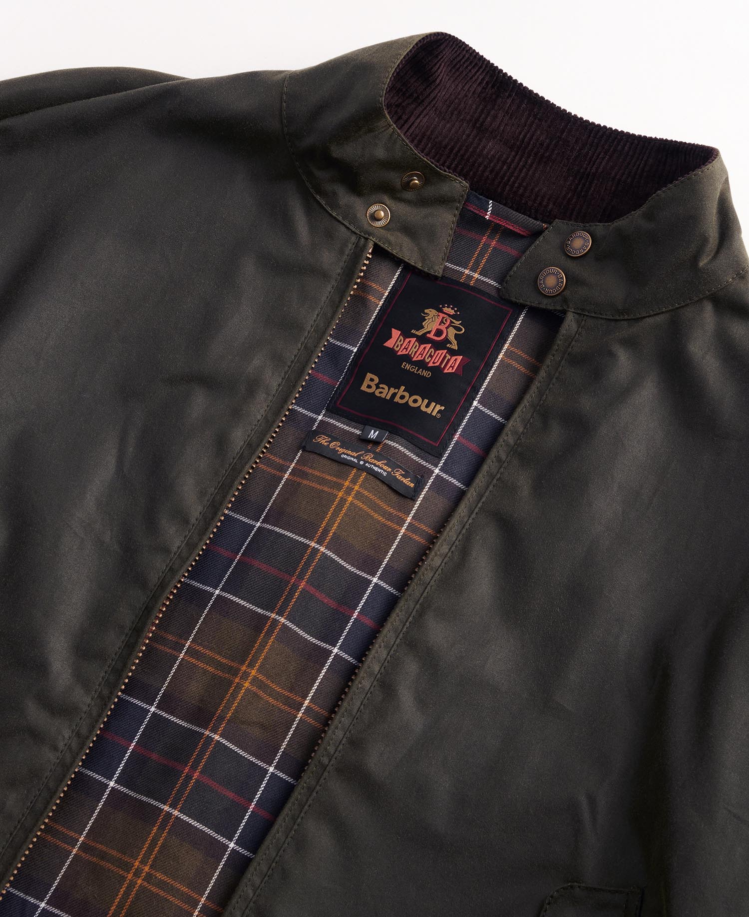 Barbour x Baracuta MA-1 Waxed Harrington Jacket image number 8