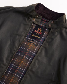 Barbour x Baracuta MA-1 Waxed Harrington Jacket 