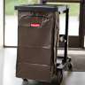 Rubbermaid Commercial, 34 Gal Vinyl Bag for High-Capacity Janitorial Cleaning Carts, Brown