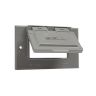 Weatherproof Flip/Snap Cover Aluminum Horizontal/Device Mount 1-Gang GFCI Gray