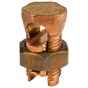 Copper Split Bolt, Conductor Range for Equal Main & Tap 4 Sol - 8 Sol, UL, CSA