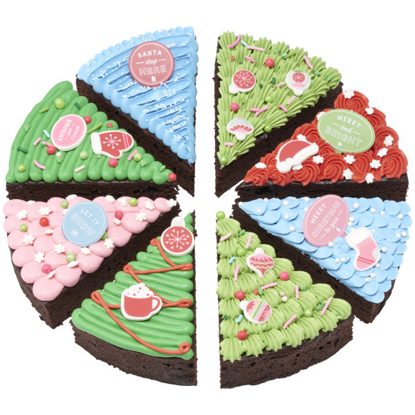 Merry & Bright - Red 3 Free Sweet Décor® Edible Decorations