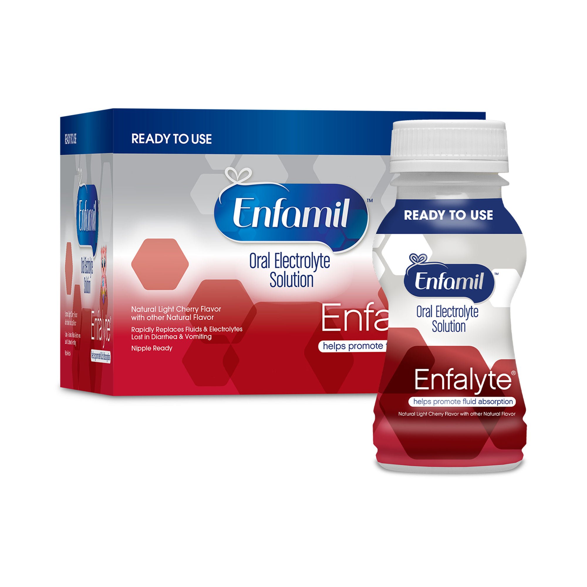Enfamil® Enfalyte® Ready to Use Cherry Oral Electrolyte Solution, 6 oz. Bottle