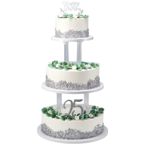 Silver Happy Anniversary Special Occasion Decoration