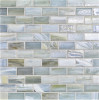 Agate Lucca 1×2 Brick Mosaic Pearl