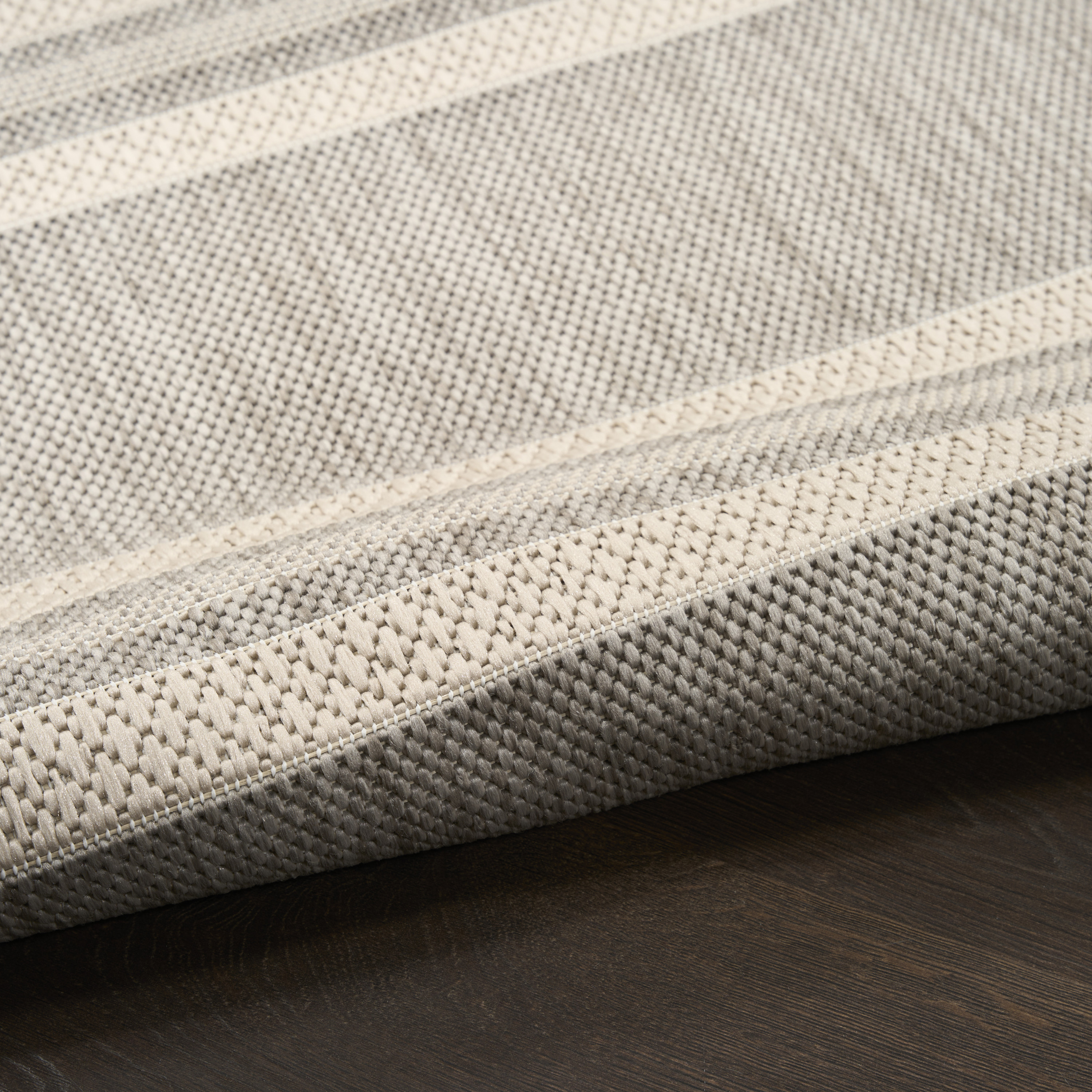 Nourison Horizon Indoor/Outdoor 9' x 12' Grey Modern Rug