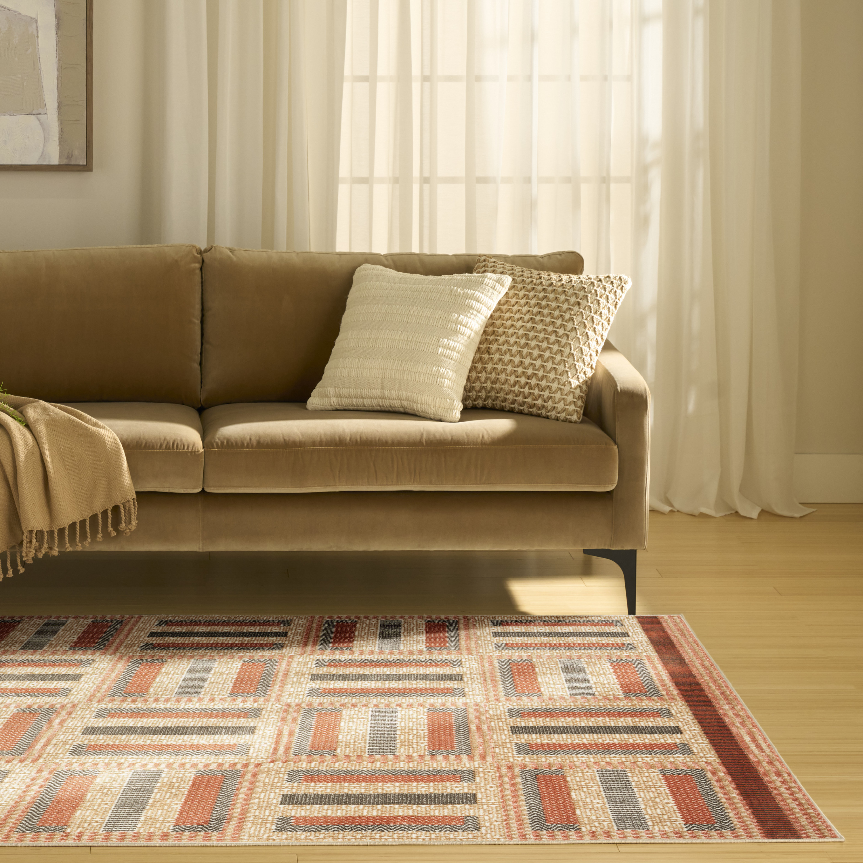 Nourison Nordic 4' x 6' Multicolor Modern Indoor Rug
