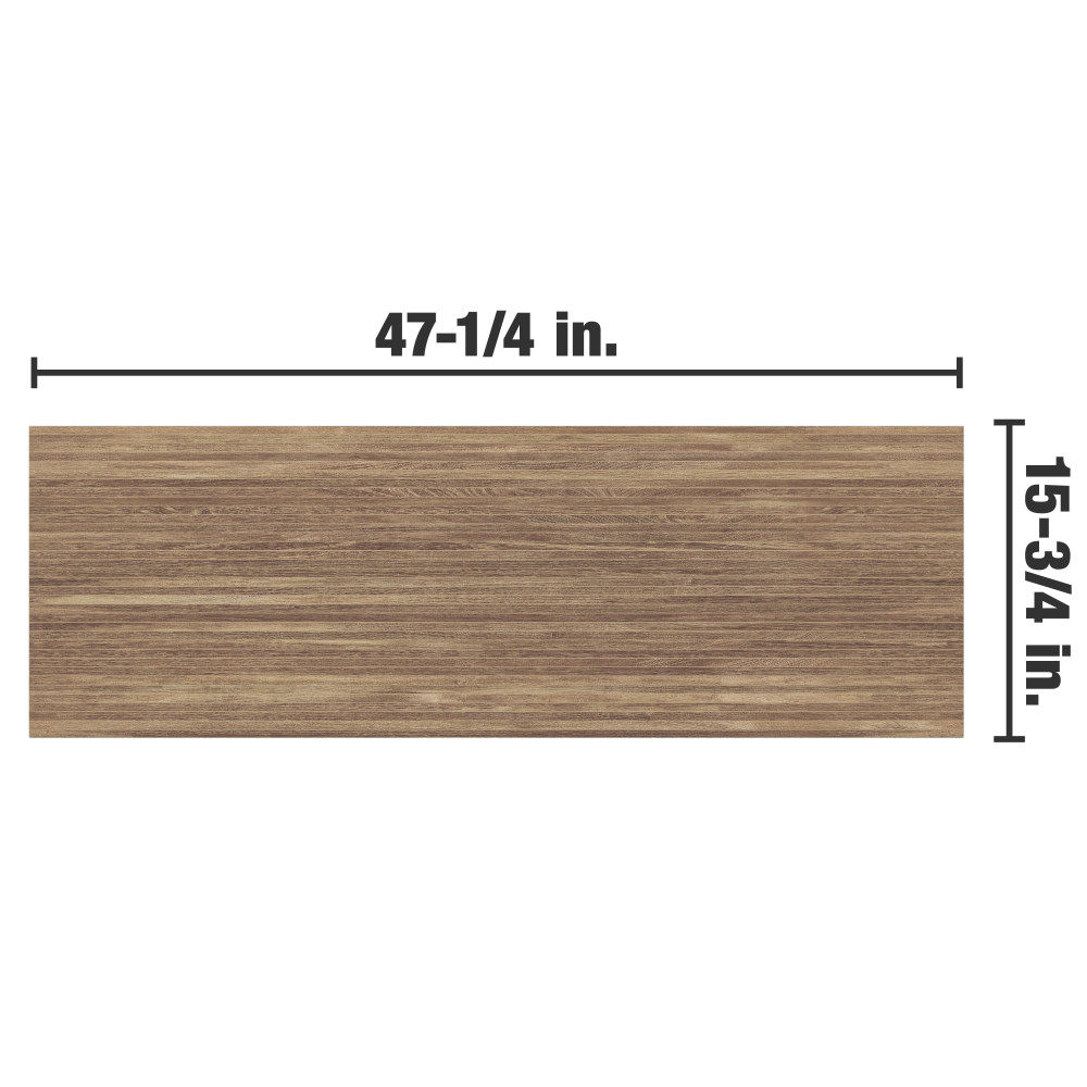 Larchwood Ipe 15-3/4 in. x 47-1/4 in. Ceramic Wall Tile | Merola Tile