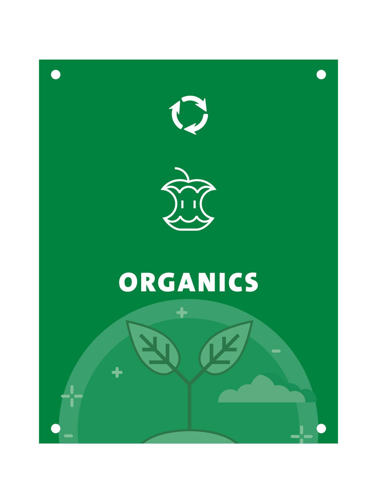 Busch Systems Evolve Series Cube Organics Front Body Sign