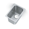 12-inch triple-bowl heavy-weight stainless steel undermount welded-in sink with 12-inch-deep bowls and 2-inch drains
