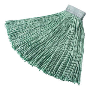 Rubbermaid Commercial, Synthetic Cut-End Wet Mop Head with 5" Headband, 24 oz, Green