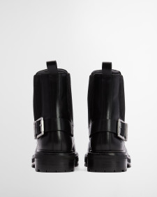 Leonie Lace-Up Boots Black