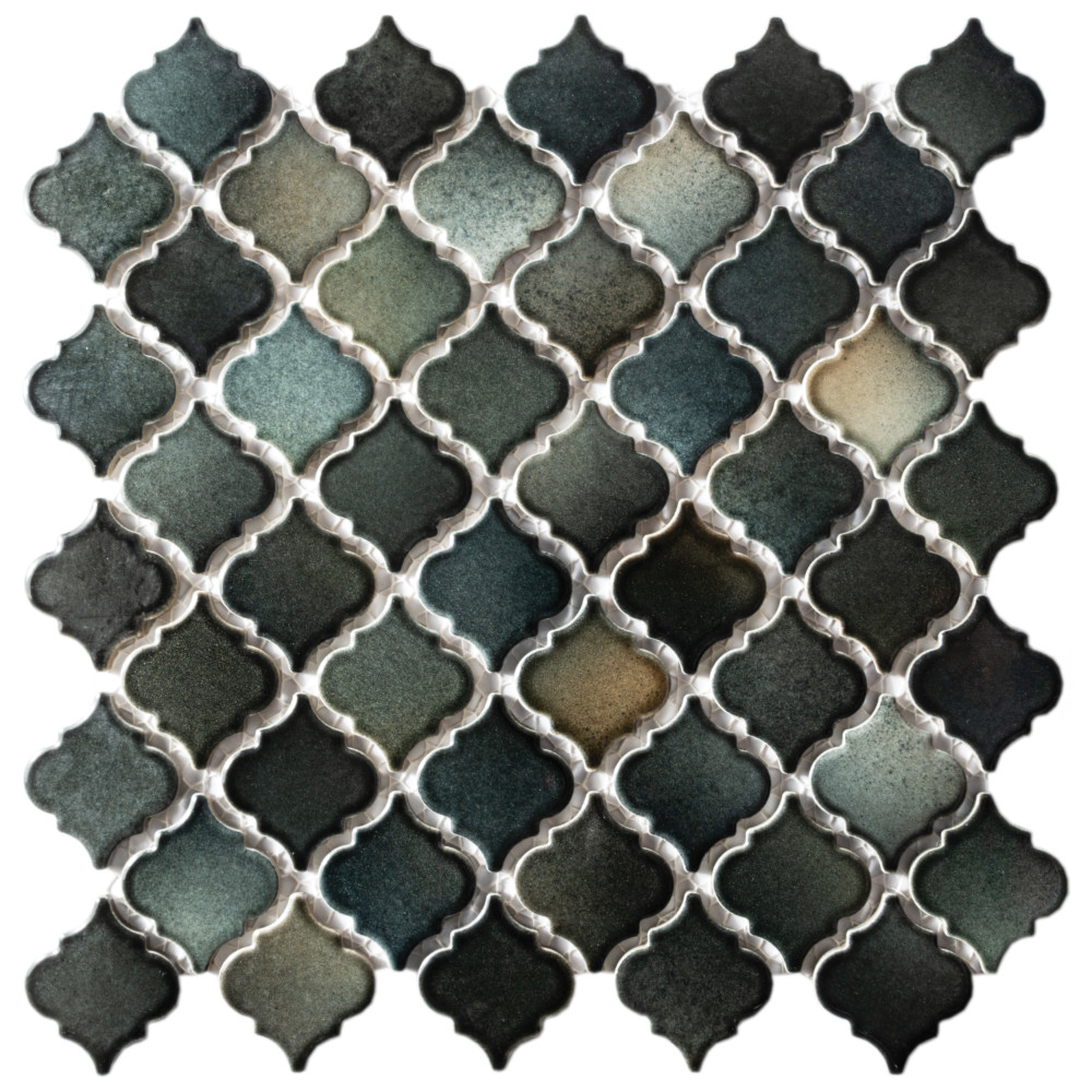 Hudson Tangier Stormy Night 12-3/8 in. x 12-3/8 in. Porcelain Mosaic Tile