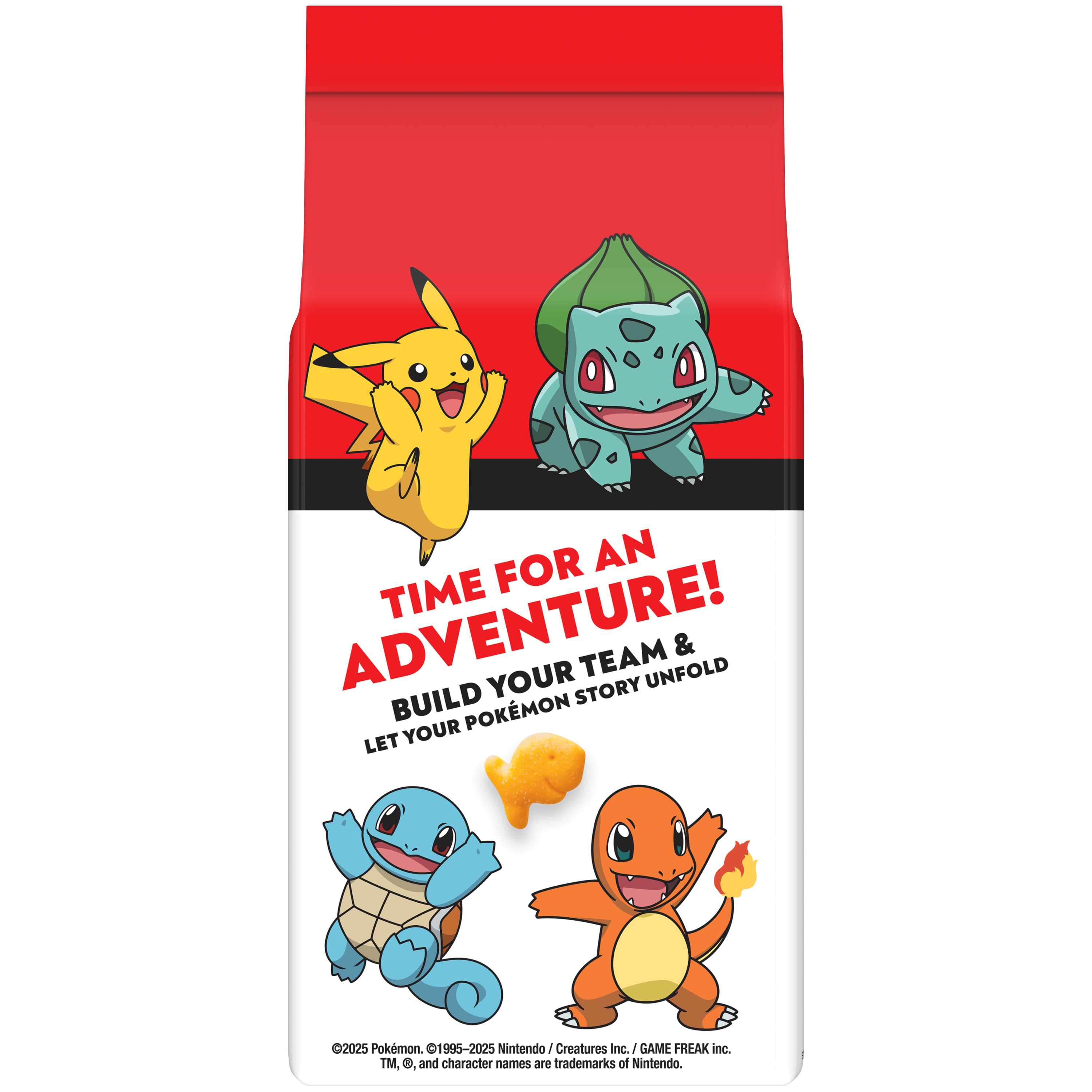 Goldfish® Pokémon Cheddar Baked Snack Crackers, 6.6 oz, bag - Back Image