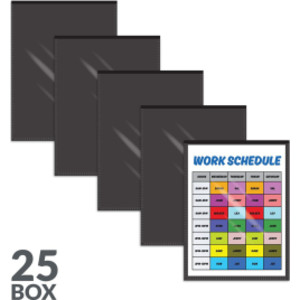 Magnetic Cubicle Keepers, 8.5" x 11", 25-Pack