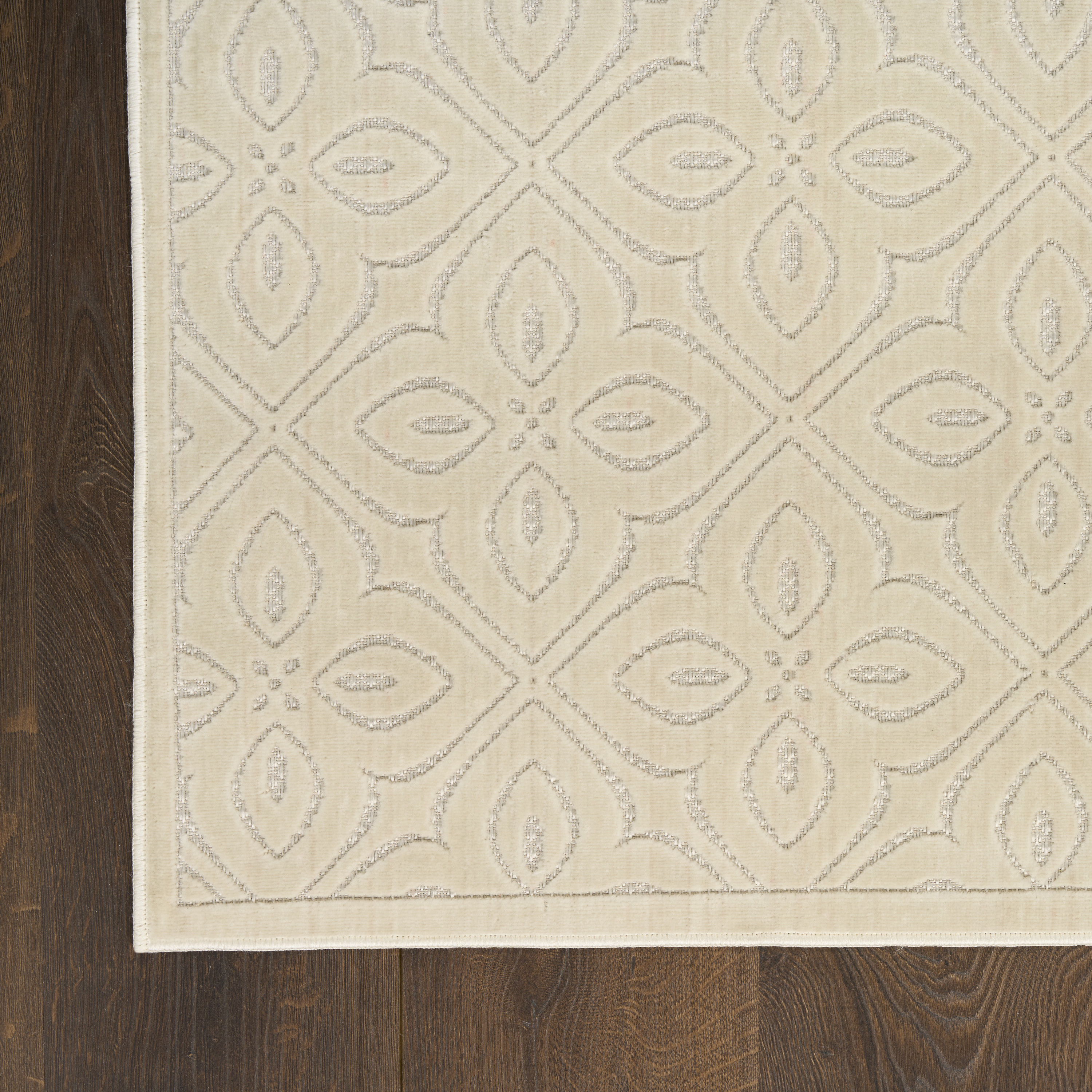 Nourison Washable Charm 6' x 9' Ivory Contemporary Indoor Rug