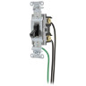 Toggle Switches General Purpose AC Double Pole 20A 120/277V AC Back and Side Wired Pre-Wired with 8" #12 THHN Black
