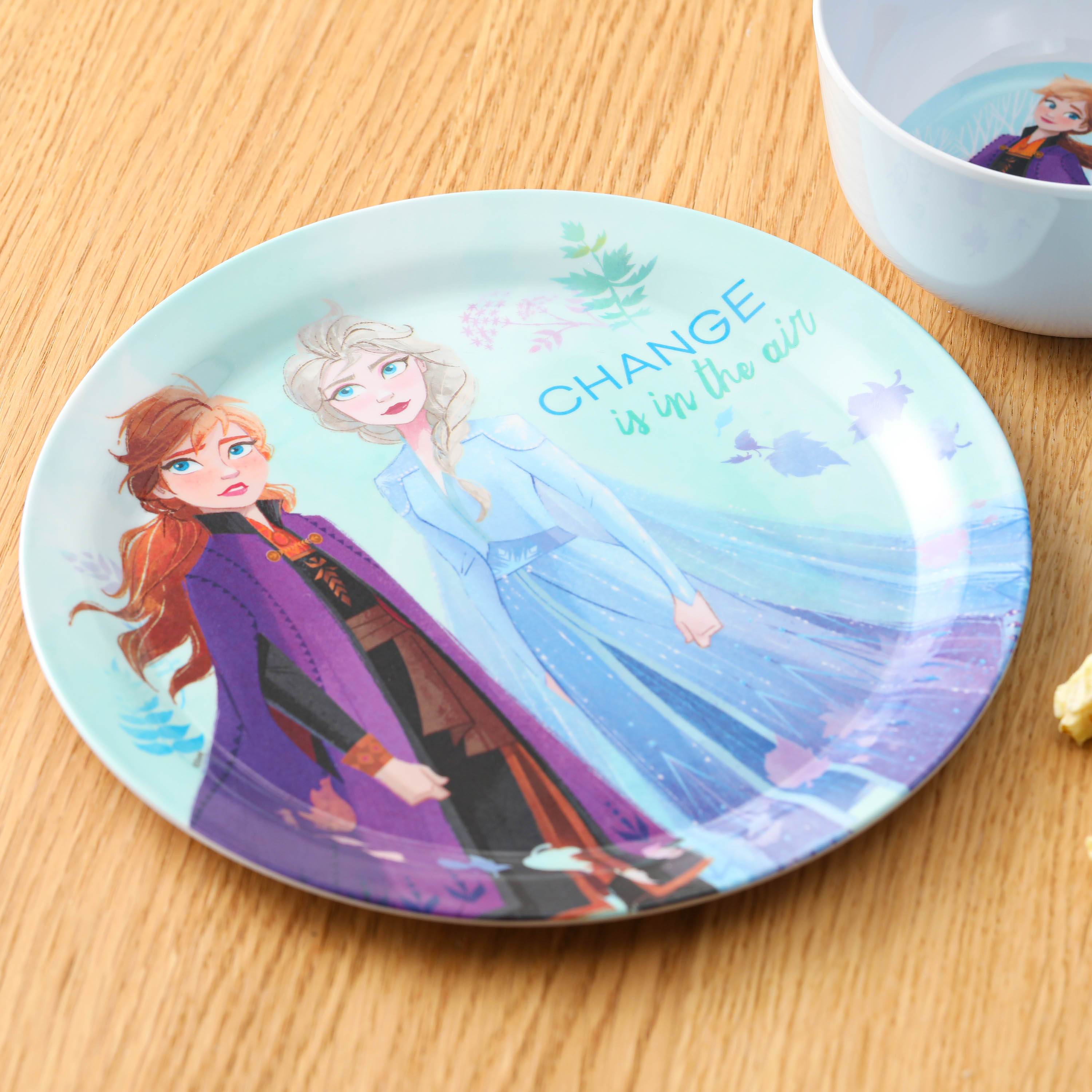Disney Kid’s Dinnerware Set, Frozen 2 Movie, 3-piece set slideshow image 2 Disney Kid’s Dinnerware Set, Frozen 2 Movie, 3-piece set slideshow image 2
