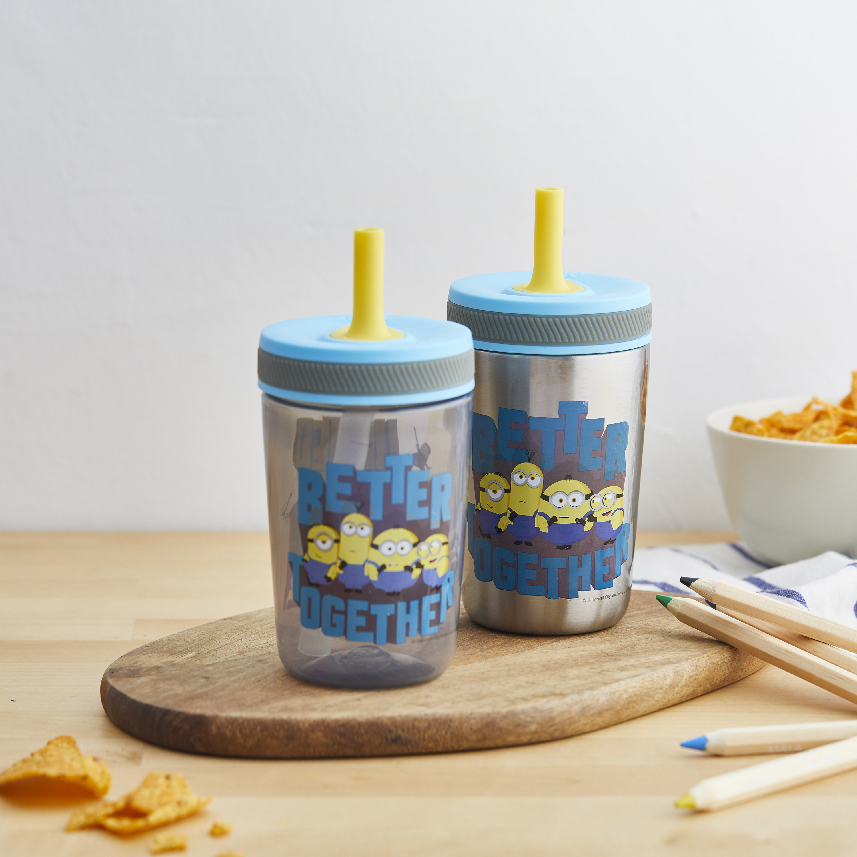 Minions 2 Movie 15  ounce Plastic Tumbler, Minions - Better Together, 3-piece set slideshow image 4