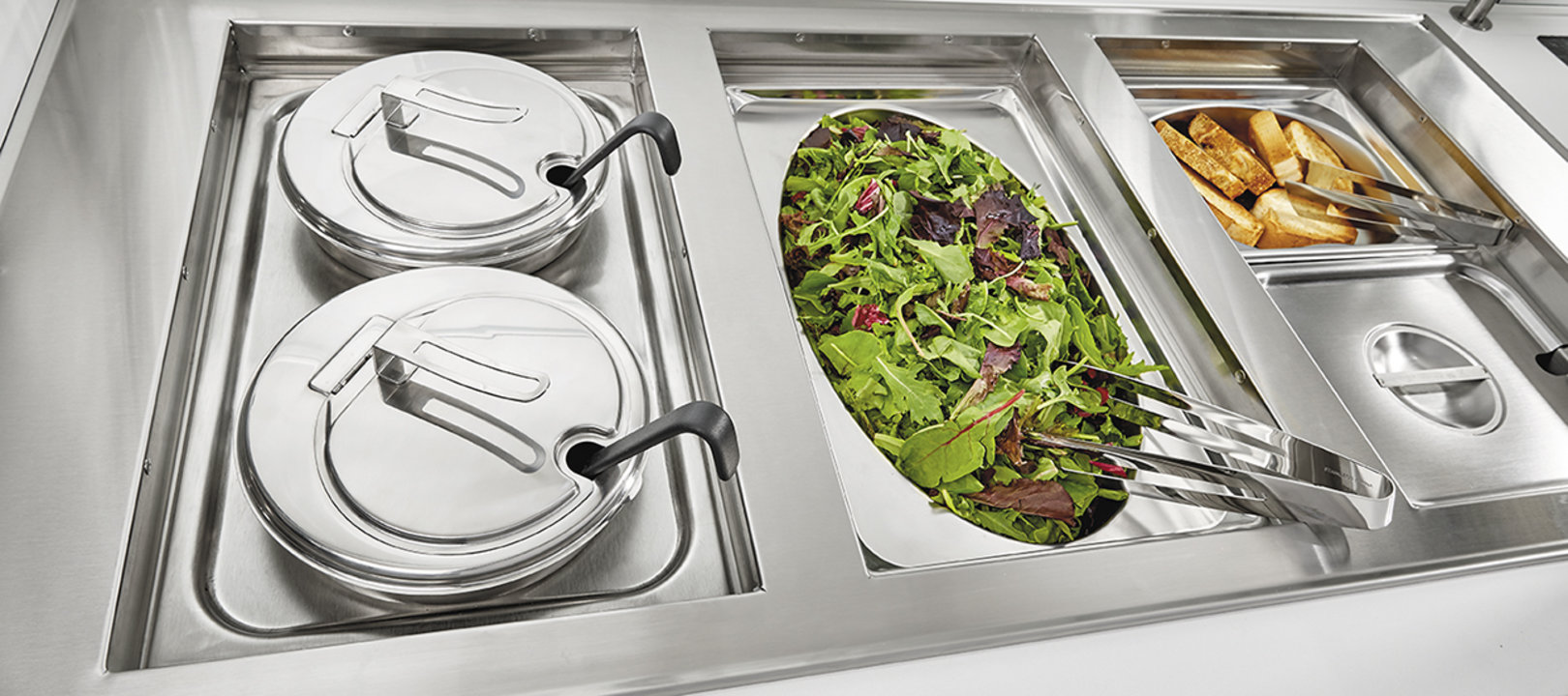 11 7/16-inch contemporary stainless steel hinged inset cover