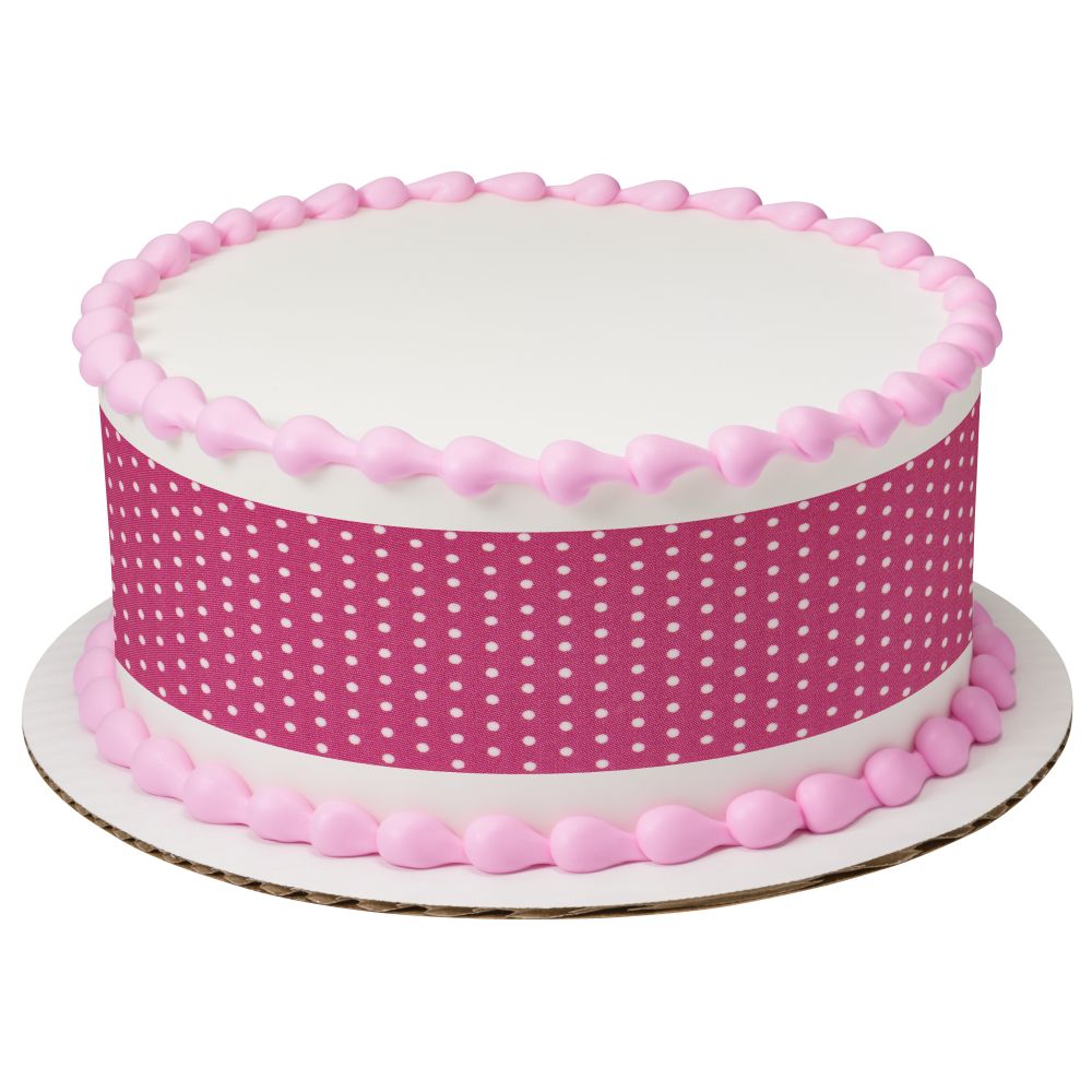 Image Cake Pink Polka Dot