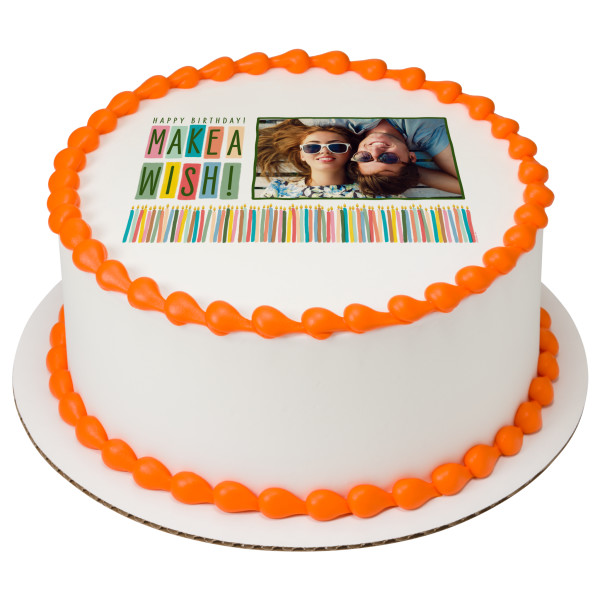 Make A Wish! PhotoCake® Edible Image® Frame