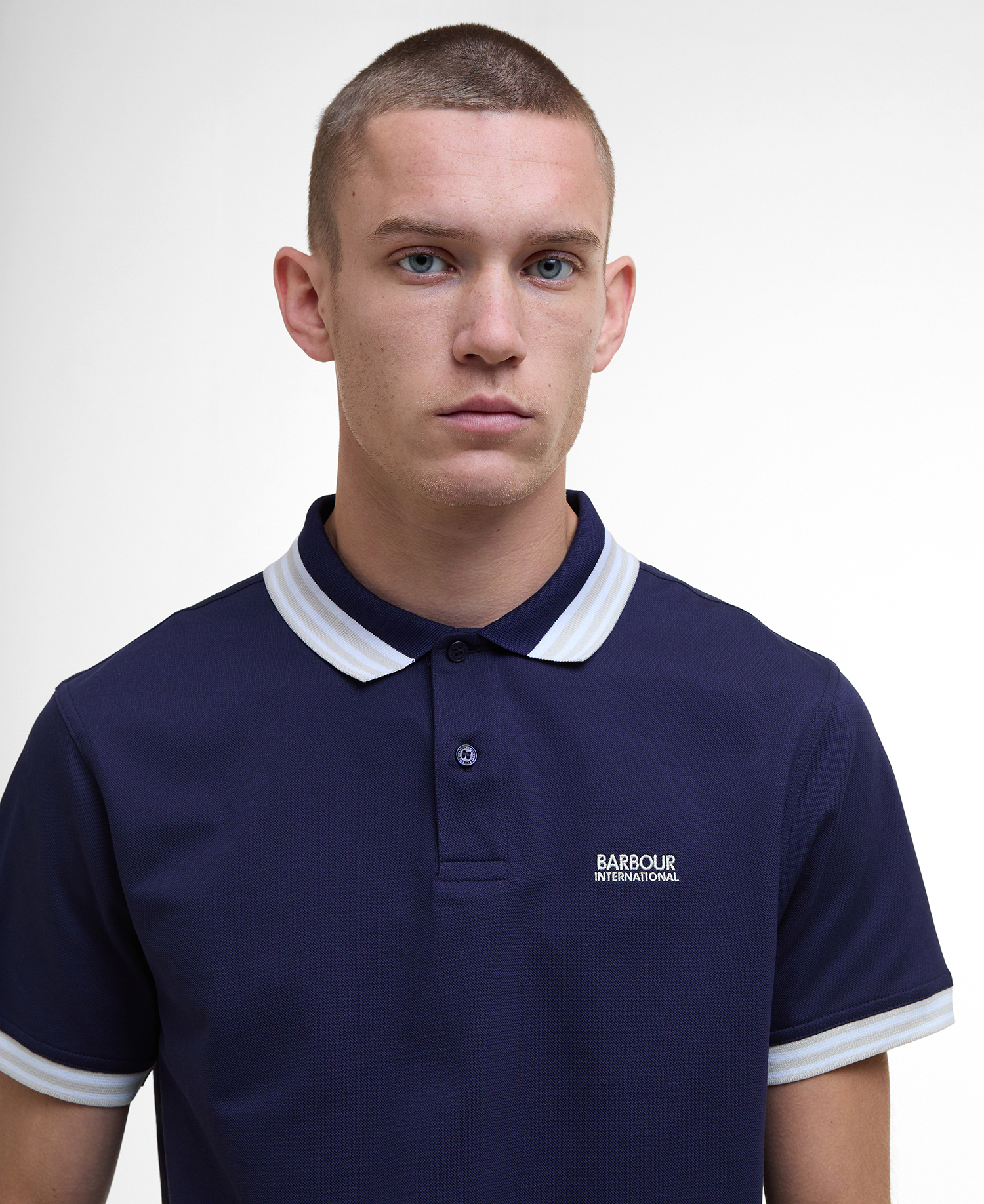 Poloshirt Caleb Tipped Short-Sleeved image number 3