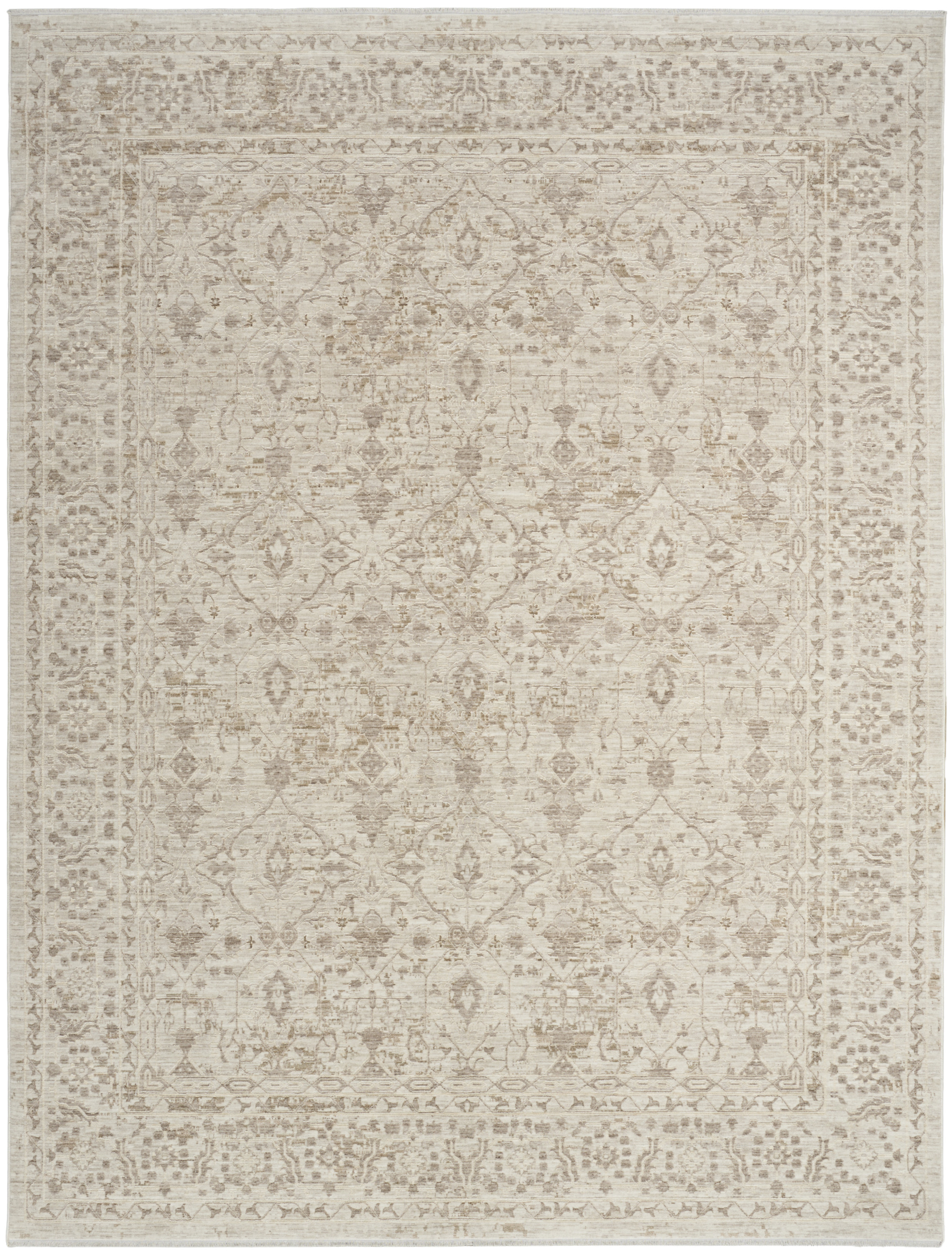 Nourison Shadows 3'11" x 5'11" Ivory Grey Vintage Indoor Rug